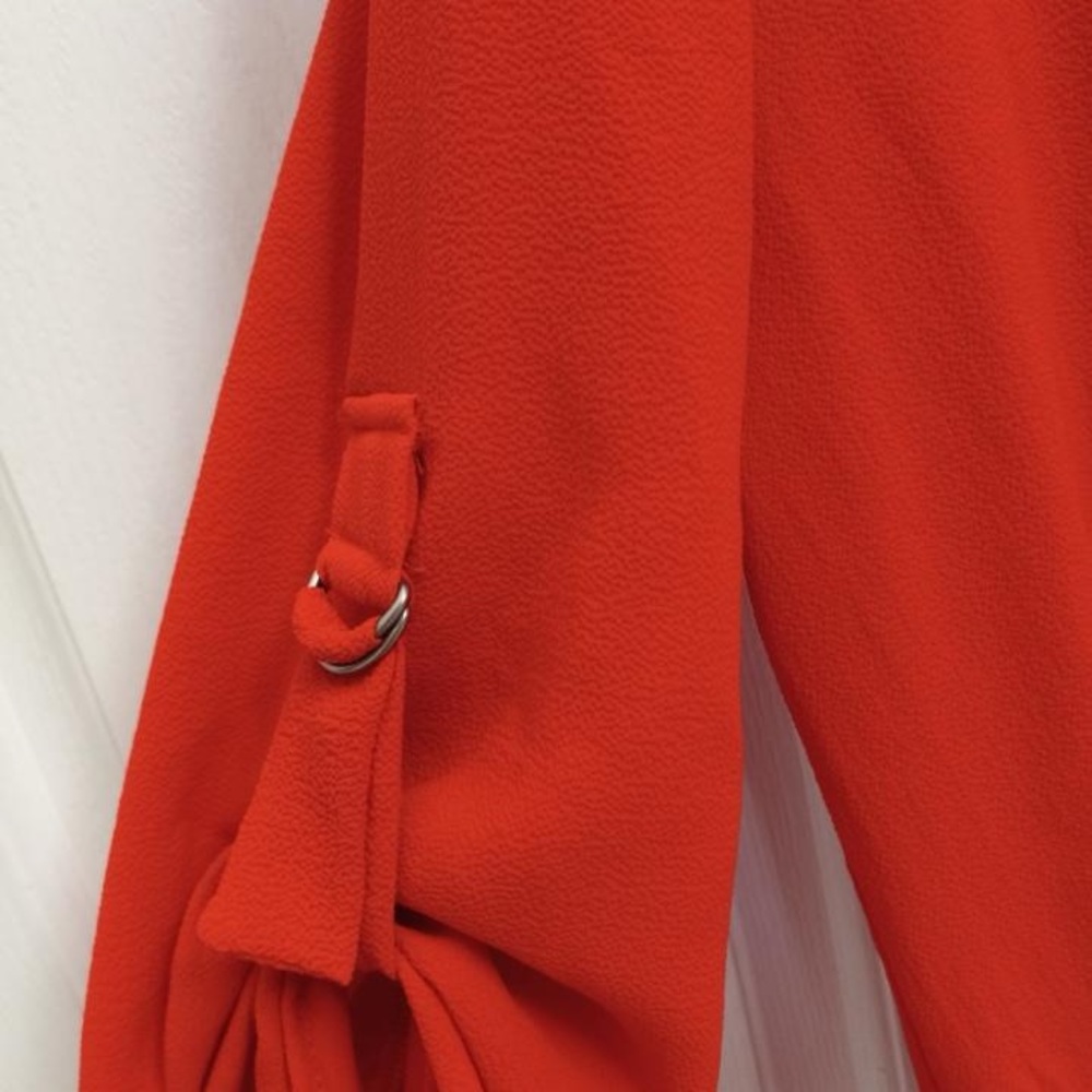 Women’s V neck draped wrap blouse, size small - Picture 2 of 5